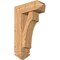 Ekena Millwork Westlake Arts and Crafts Smooth Bracket w/ Offset Brace, Western Red Cedar, 7 1/2"W x 20"D x 32"H BKT0806X20X32WTL03SWR - alternate 1